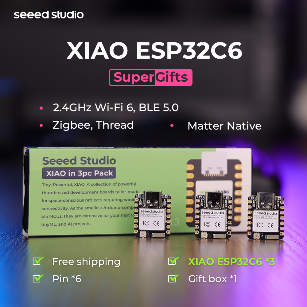 Display Epaper 2.9 - ESP32C6ミニ開発ボード XIAO ESP32 C6-2.4 GHz WiFi6、BLE5.3、Zigbee