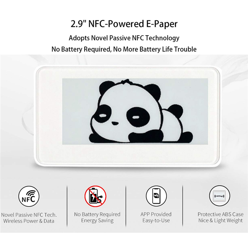 Display Epaper 2.9 - Waveshare 2.9 インチワイヤレス NFC 駆動 Epaper